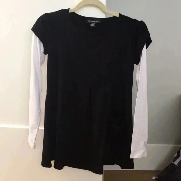 Women's black and white tunic - Small - Picture 1 of 3